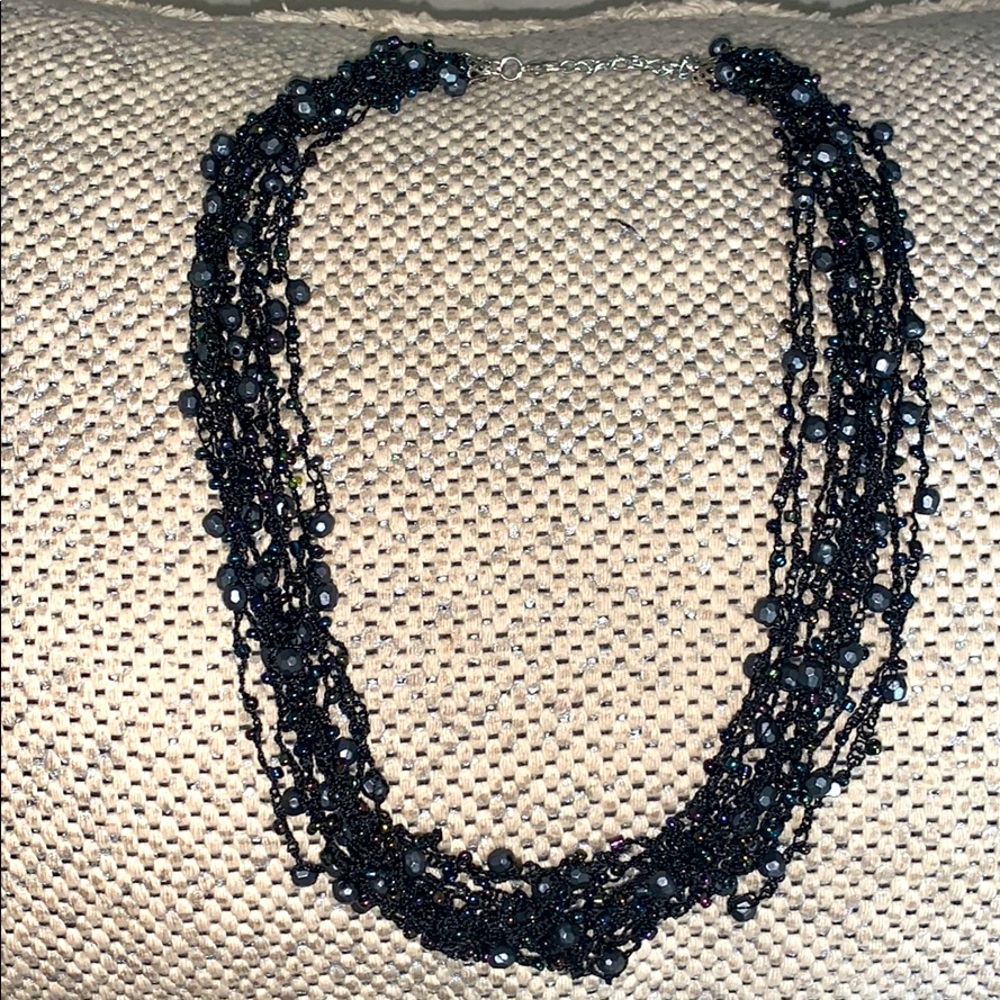 Beaded/Mesh Necklace